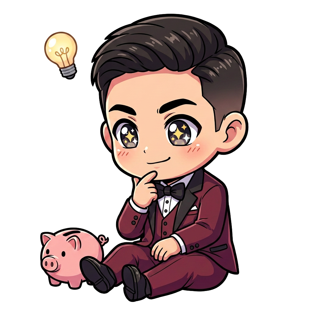 Chibi mascot illustrating Make smart decisions